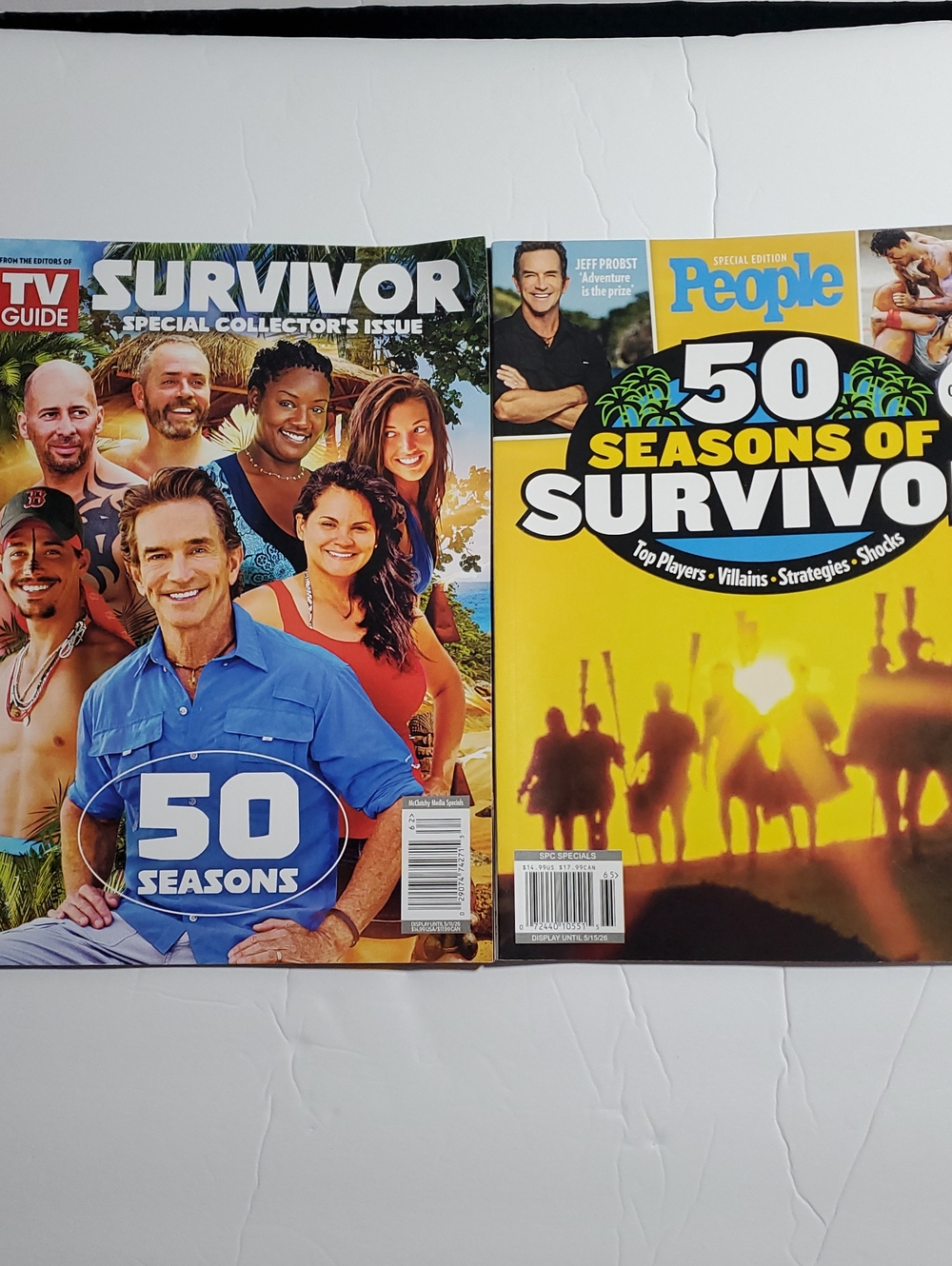 Survivor 50 Seasons Special Collector's Issue Lot TV Guide And People Magazine